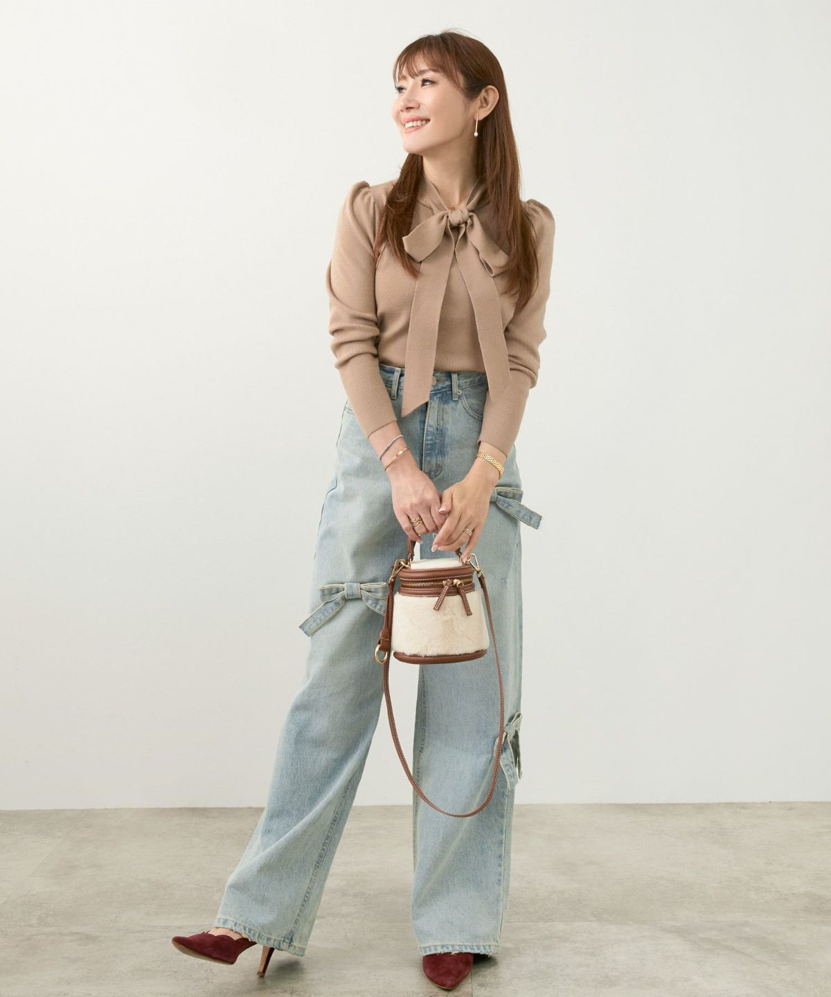 新色追加 手洗い可 トップス レディース かわいい オフィス きれいめ バイカラー 白黒 上品 ジョイントスペース