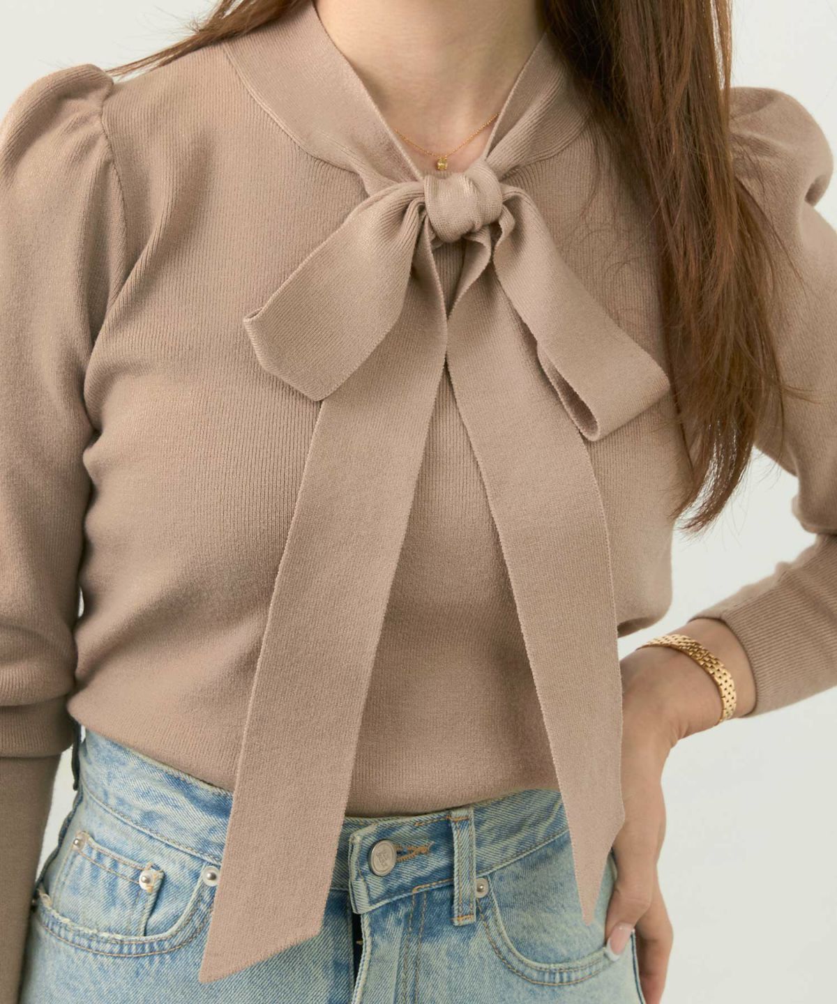 新色追加 手洗い可 トップス レディース かわいい オフィス きれいめ バイカラー 白黒 上品 ジョイントスペース