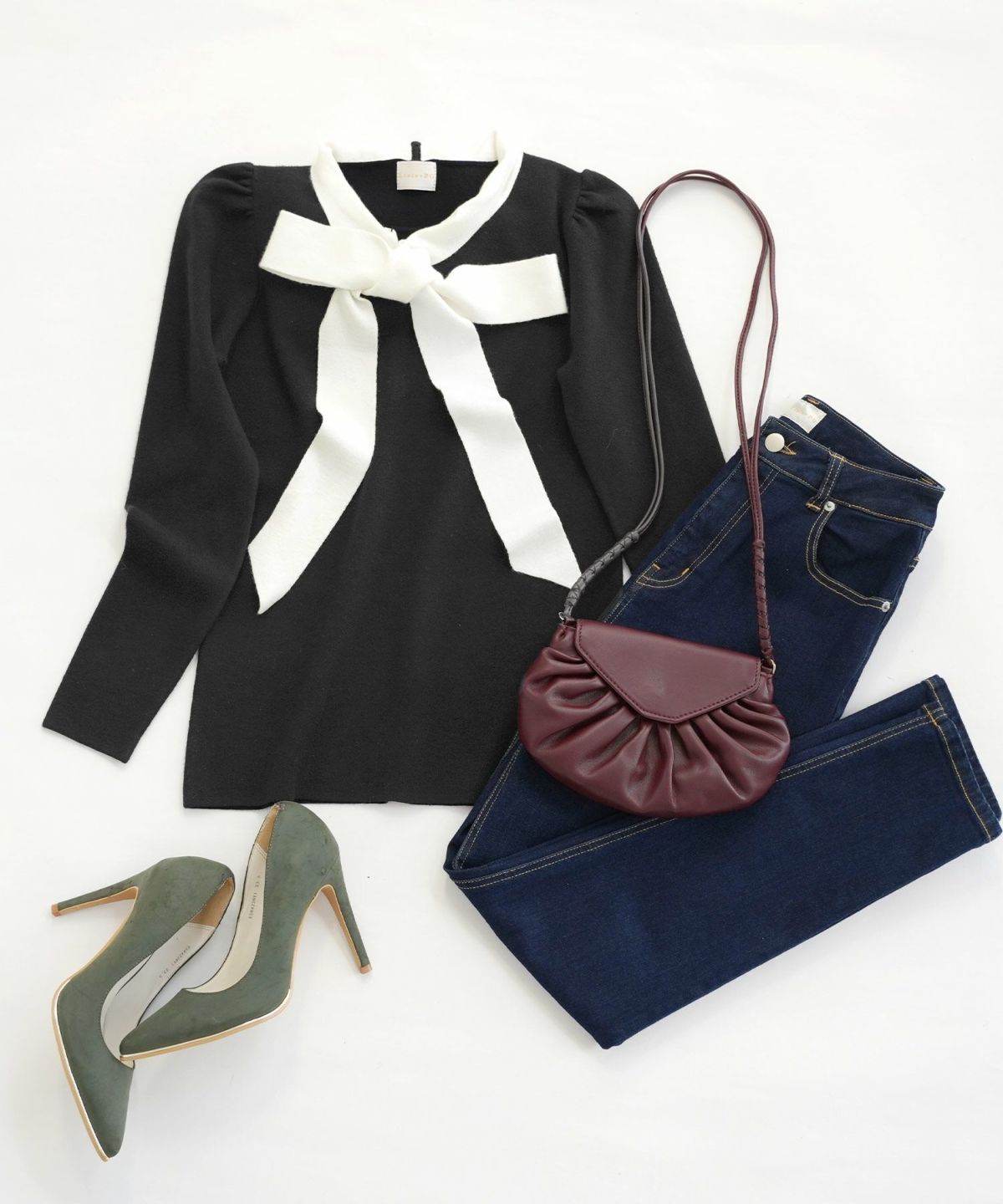 新色追加 手洗い可 トップス レディース かわいい オフィス きれいめ バイカラー 白黒 上品 ジョイントスペース