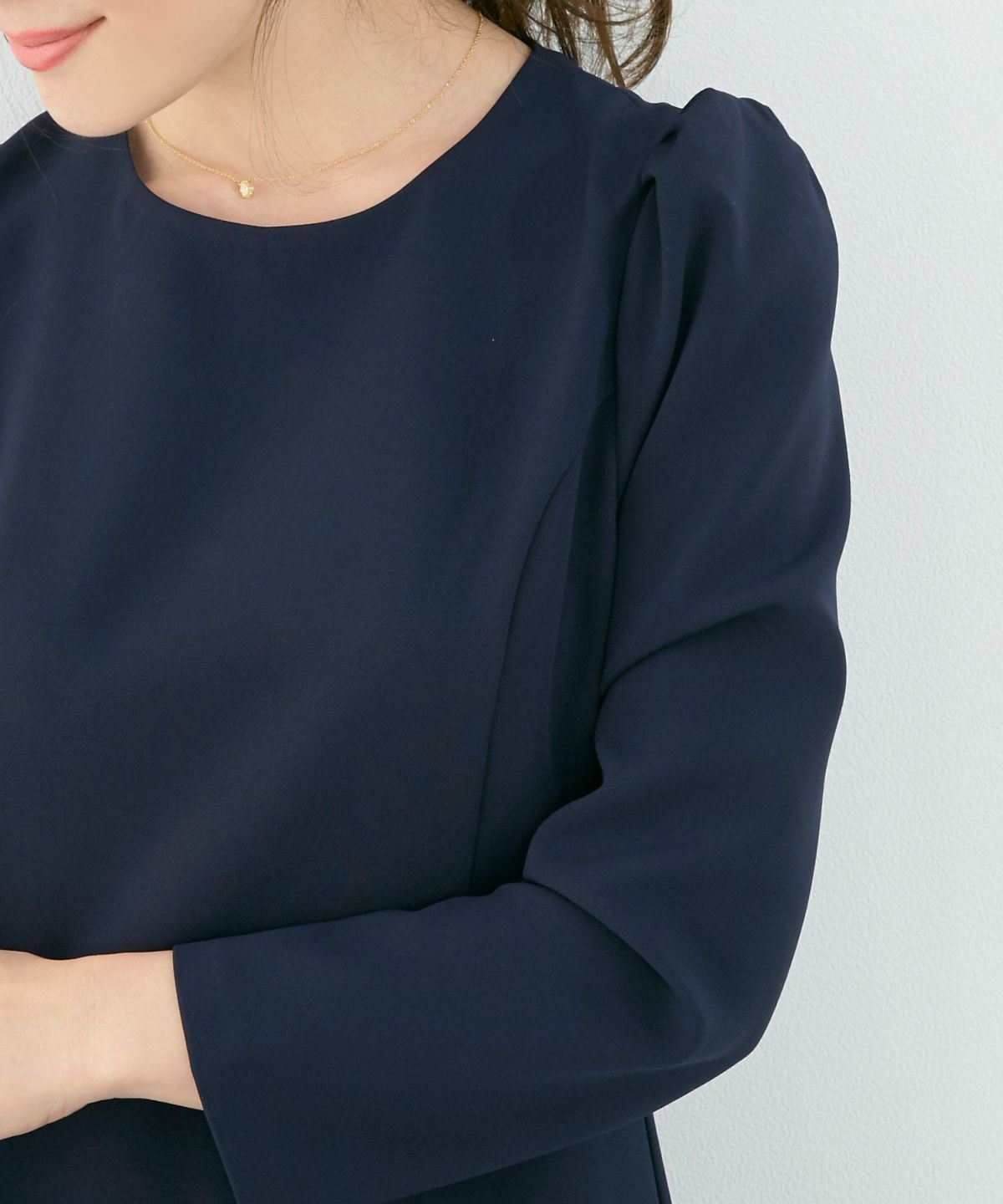 新色追加 S/M/L 長袖 ミモレ丈 フェニミン 上品 お呼ばれ オケージョン 卒入学式 オフィス 大人可愛い ジョイントスペース