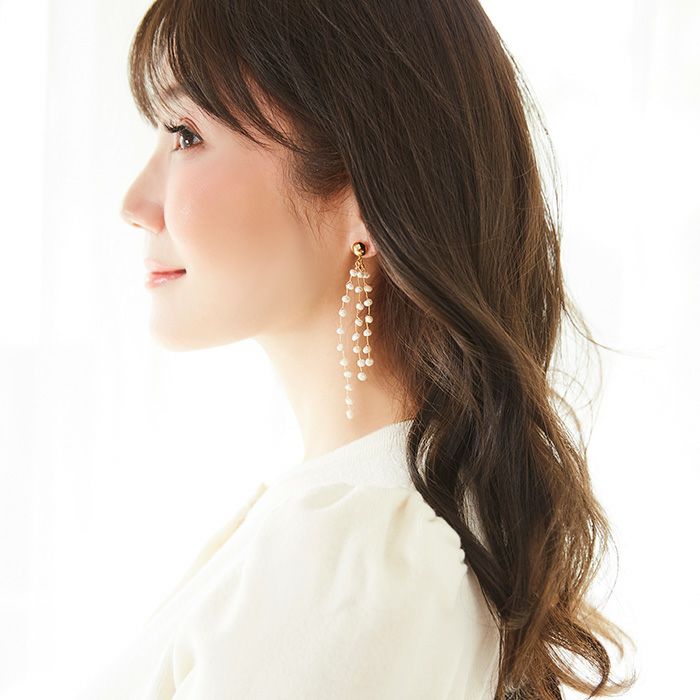 スパークリング パール ピアス イヤリング Sparkling Pearl Pierce Earring