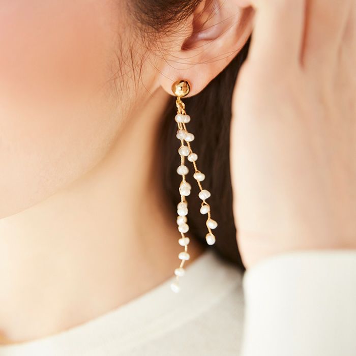 スパークリング パール ピアス イヤリング Sparkling Pearl Pierce Earring