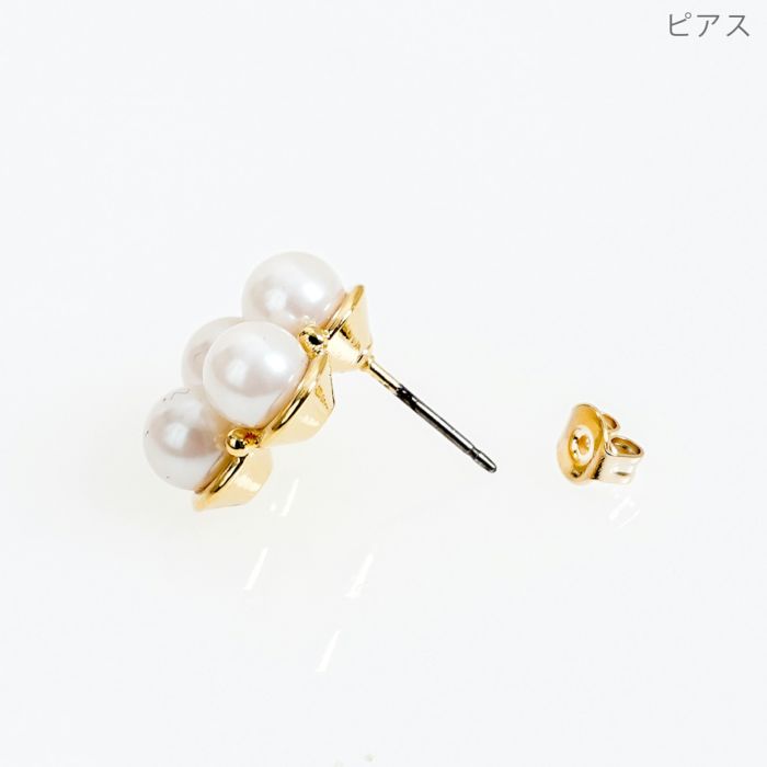 クローバー パール ピアス イヤリング Clover Pearl Pierce Earring