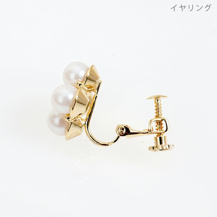 クローバー パール ピアス イヤリング Clover Pearl Pierce Earring