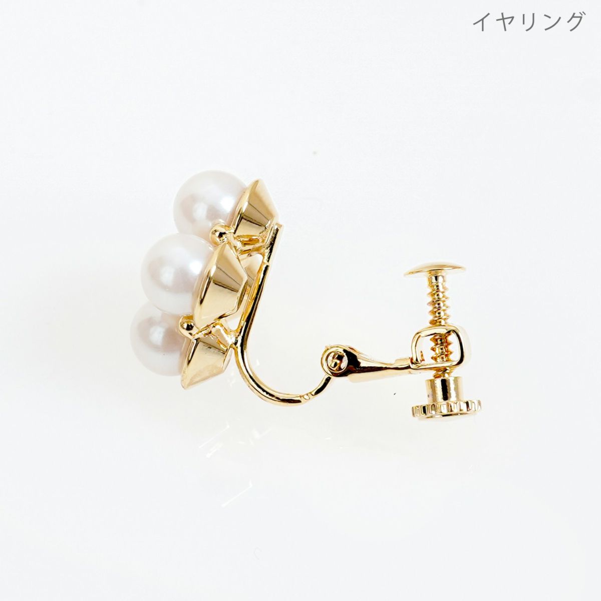 クローバー パール ピアス イヤリング Clover Pearl Pierce Earring
