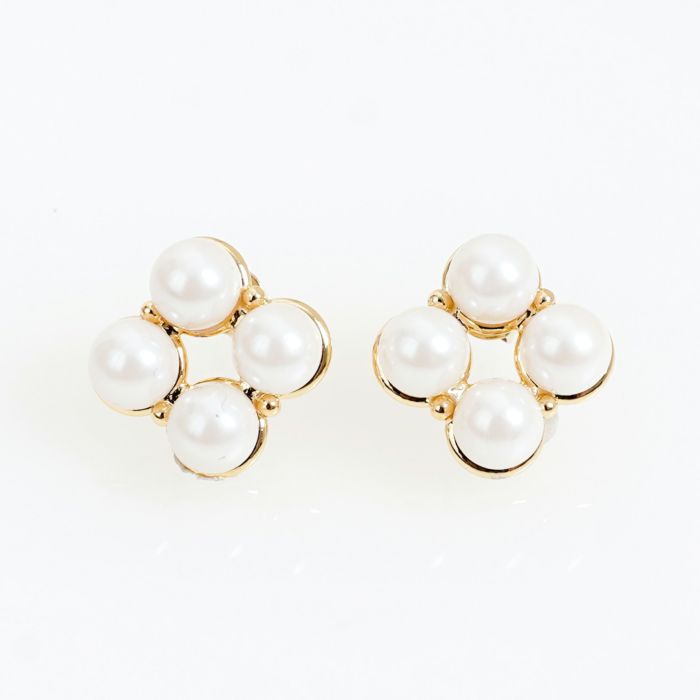 クローバー パール ピアス イヤリング Clover Pearl Pierce Earring
