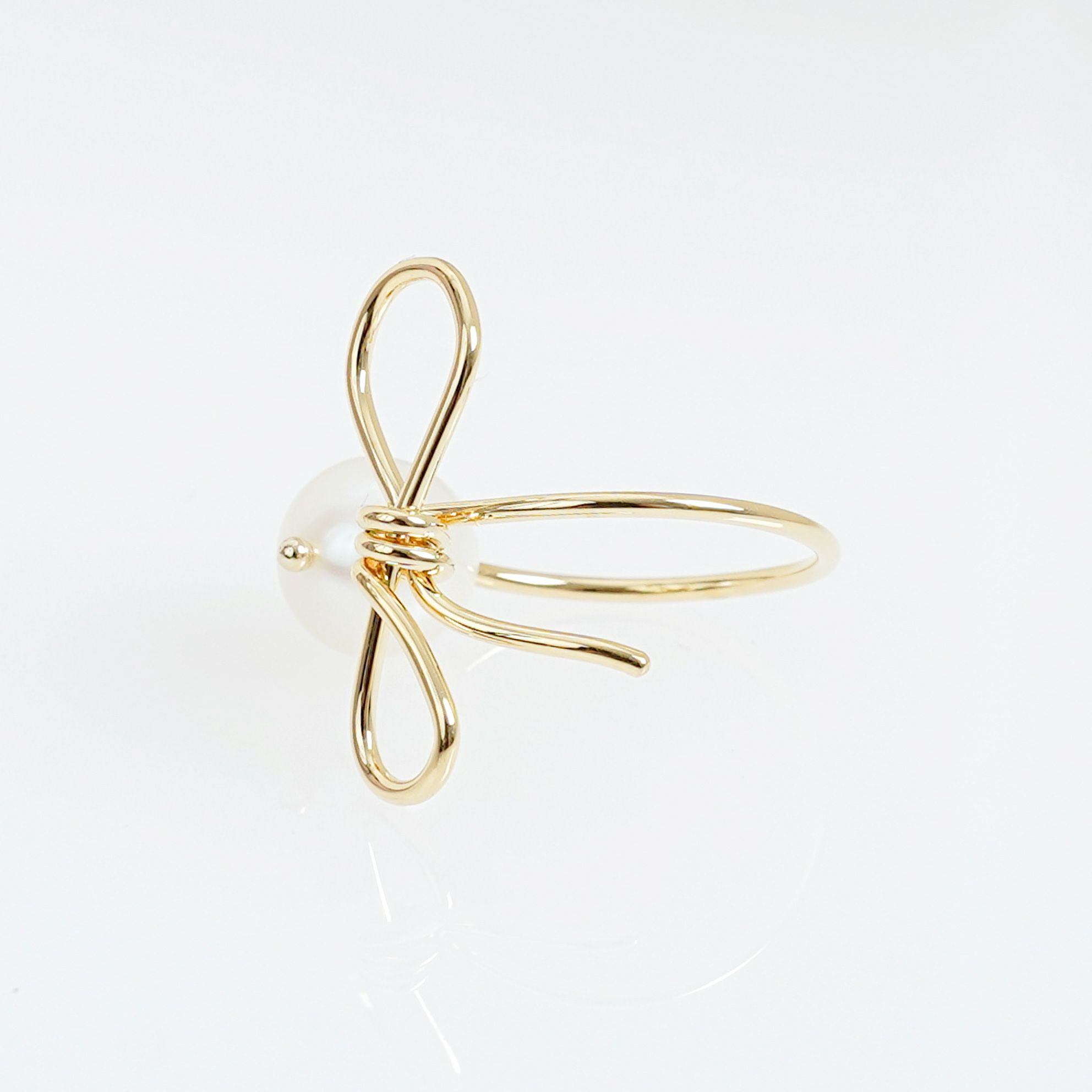 リボン パール リング Ribbon Pearl Ring