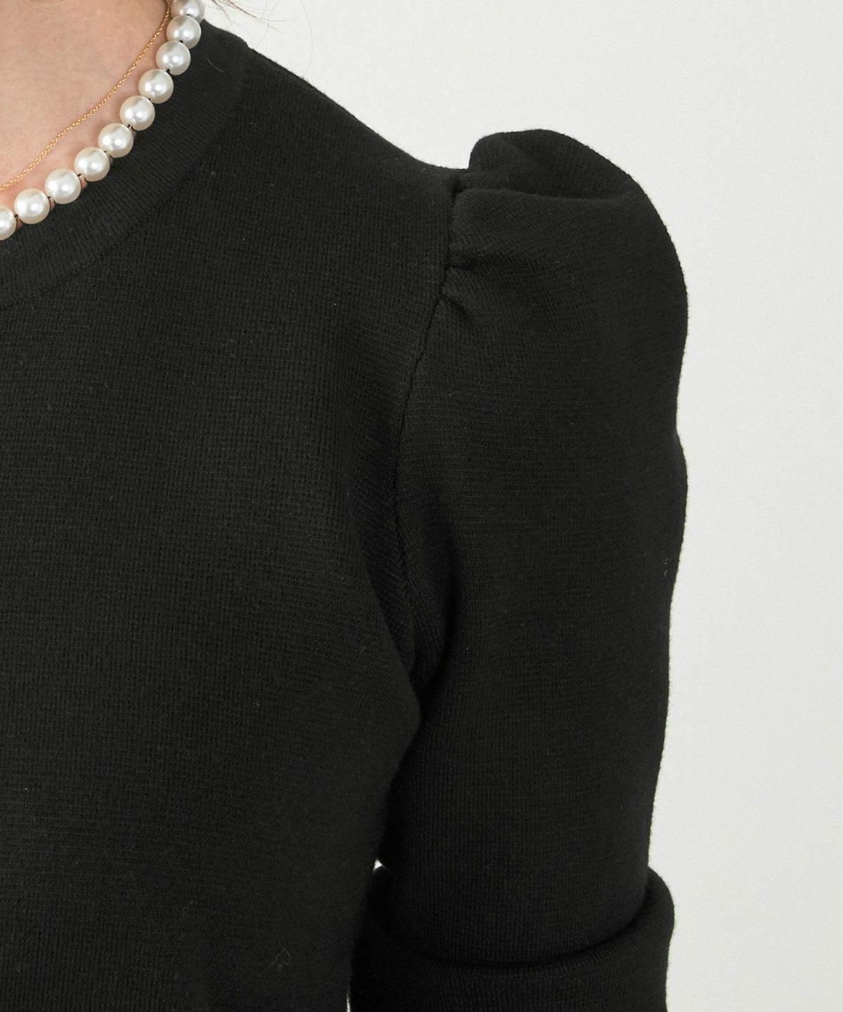 カーディガン/パールネック/ニット/ジャケット/ノーカラー/フロントホック/ポケット付き/長袖/9分袖/グレージュ/ライトグレージュ/ピンクベージュ/ベージュ/ブラック/