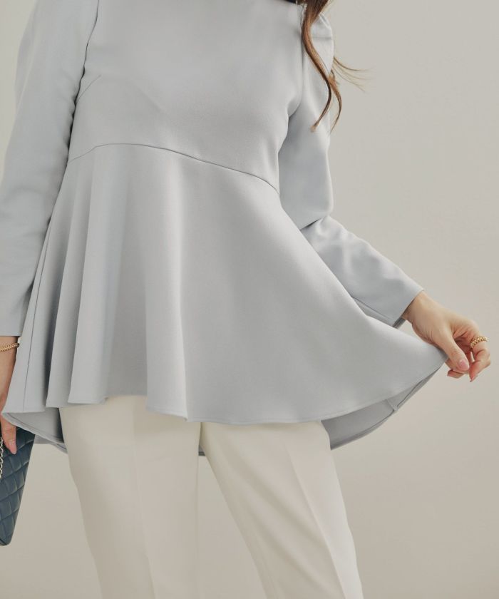 newcolor/人気カラー復活/日本製/手洗い可/イレヘム/パフスリーブ/春/秋