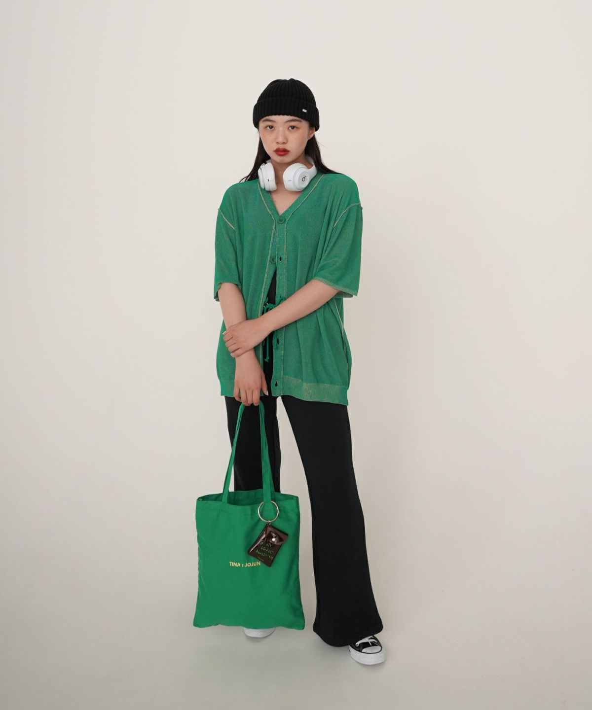 トートバッグ/ロゴ入り/ホワイト/ベージュ/ピンク/パープルブルー/オレンジ/グリーン