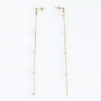 淡水 パール アシンメトリー ピアス イヤリング Freshwater Pearl Asymmetry Pierce Earring