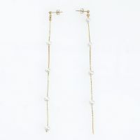 淡水 パール アシンメトリー ピアス イヤリング Freshwater Pearl Asymmetry Pierce Earring