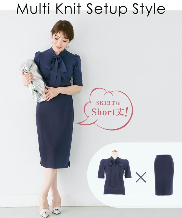 半袖ボウタイニットLiala×PG全3色｜lpg411-1044【4】