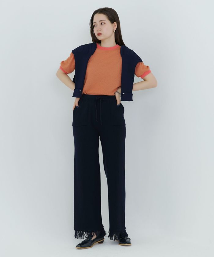 限定Price！SALE ラーベン編み半袖ニット TINA：JOJUN 全4色
