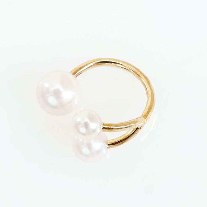 スリー パール リング Three Pearl Ring