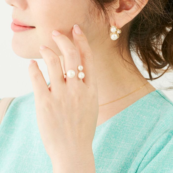 スリー パール リング Three Pearl Ring