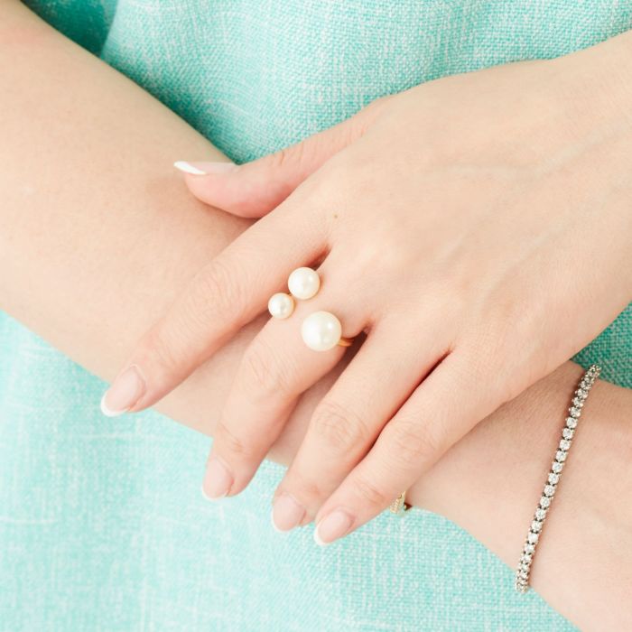 スリー パール リング Three Pearl Ring