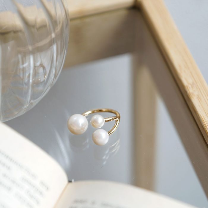 スリー パール リング Three Pearl Ring