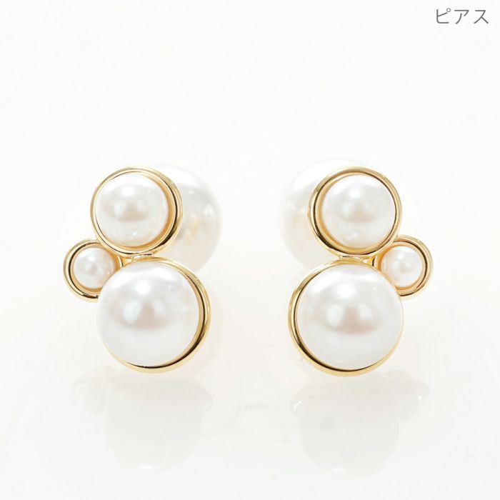 デコラティブ パール キャッチ ピアス イヤリング Decorative Pearl Catch Pierce Earring