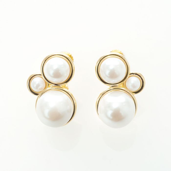 デコラティブ パール キャッチ ピアス イヤリング Decorative Pearl Catch Pierce Earring