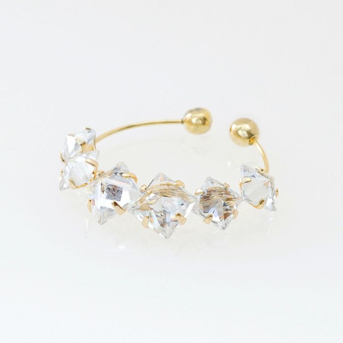 2way クリスタル イヤリング 2way Crystal Earring