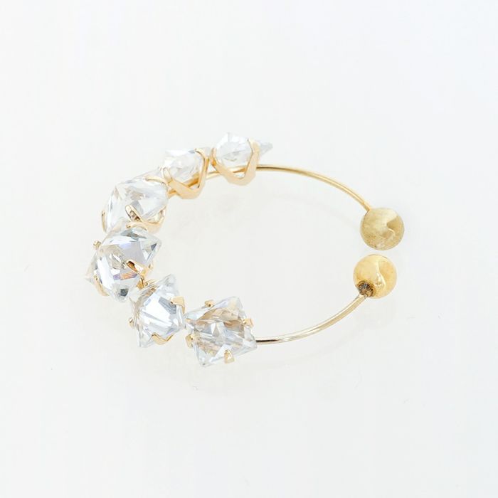 2way クリスタル イヤリング 2way Crystal Earring