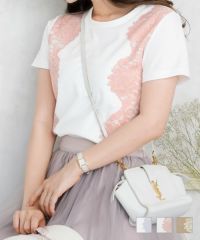 Tシャツ レース ディティール le reve vaniller
