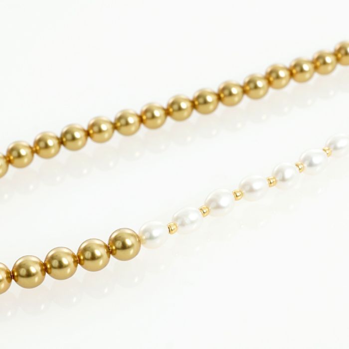 バイカラー パール ネックレス Bi Color Pearl Necklace （Liala
