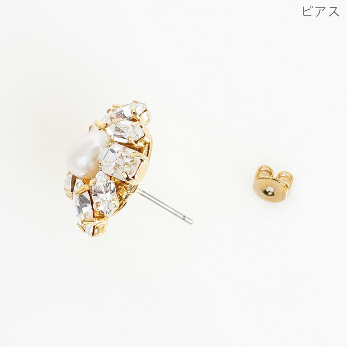 フラワー ビジュー ピアス イヤリング Flower Bijou Pierce Earring