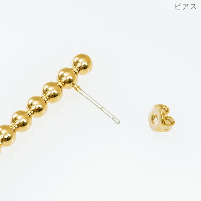 バイカラー パール ライン ピアス イヤリング Bi Color Pearl Line Pierce Earring