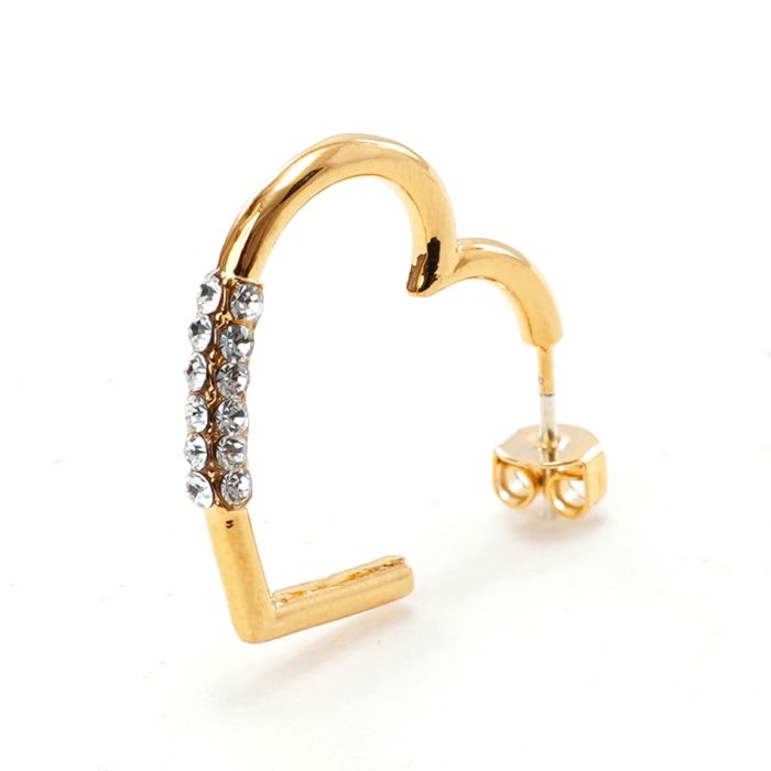 ハート シェイプ クリスタル ピアス イヤリング Heart Shape Crystal Pierce Earring