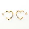 ハート シェイプ クリスタル ピアス イヤリング Heart Shape Crystal Pierce Earring