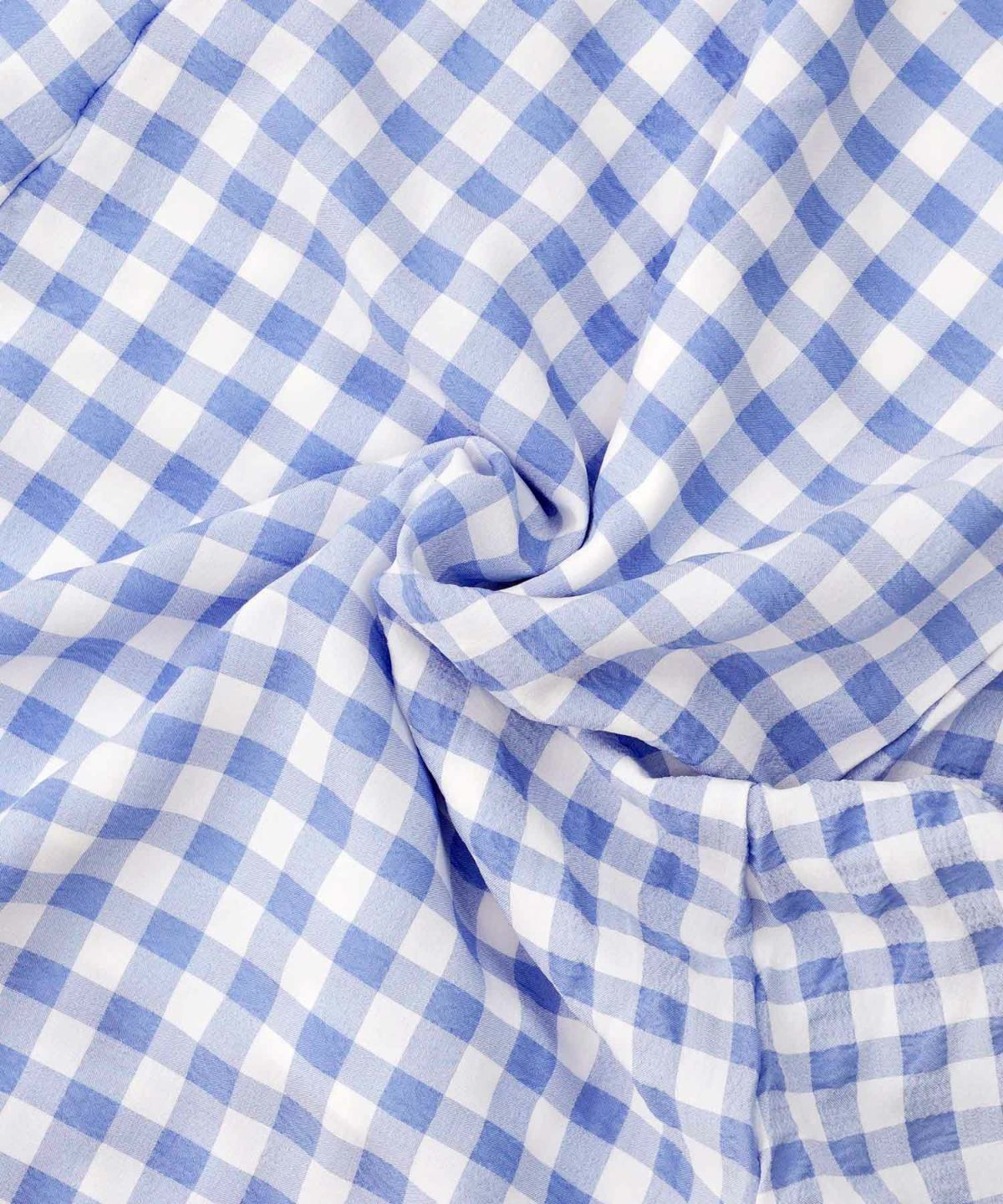 手洗い可/レディース/かぶりワンピース/夏/ギンガム/チェック/パール/リボン/バックリボン/ポケット/袖口ゴム/ブルー/ブラック/黒/バックリボン/フェミニン/大人可愛い/タック/ロングワンピース/マキシ/フェミニン/フレア/バックシャン