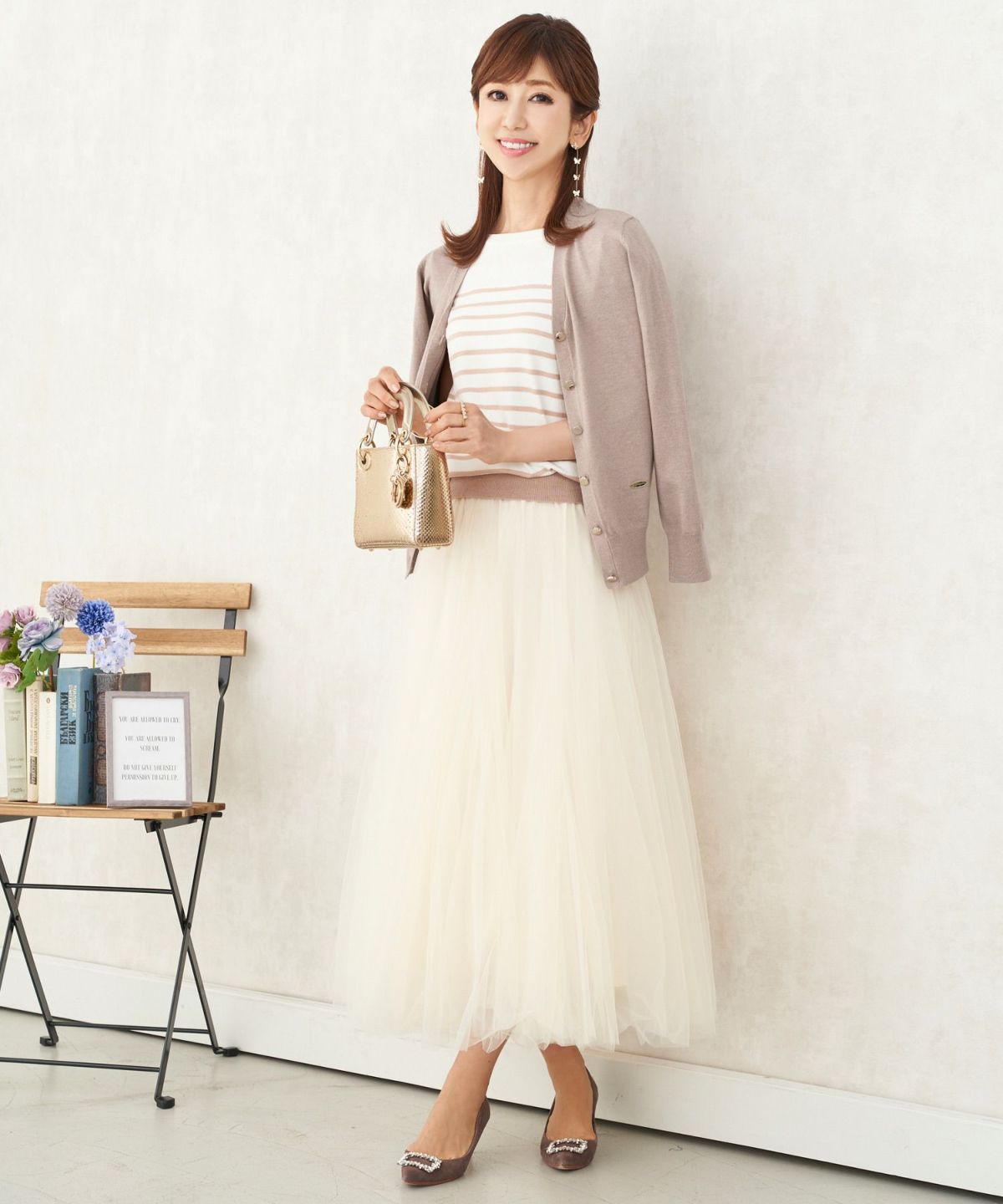 プリマシェレル/PrimaScherrer/レディース/ニット/ボーダー/リブ/切替え/フレンチスリーブ/ノースリーブ/配色/手洗い可/アンサンブル対応商品/S/M/プルオーバー/オフホワイト/ピンク/グレー/モカ/ベージュ/ブラウン/ブラック/洗える/