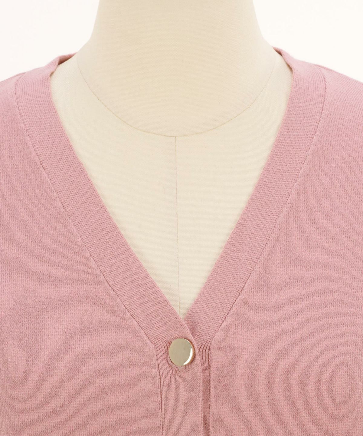 プリマシェレル/PrimaScherrer/レディース/ニット/カーディガン/チャーム付き/Vネック/長袖/手洗い/アンサンブル対応商品/S/M/ベーシック/ピンク/モカ/ベージュ/メランジ/ブラック/洗える/