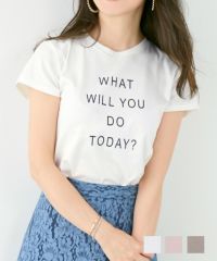 Tシャツ 汗じみ軽減＆接触冷感 メッセージロゴ Liala×PG