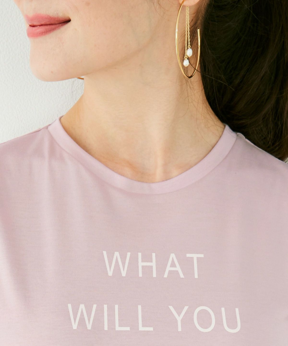 日本製/機能性素材/手洗い可/半袖/スムース/ロゴ/英字プリント