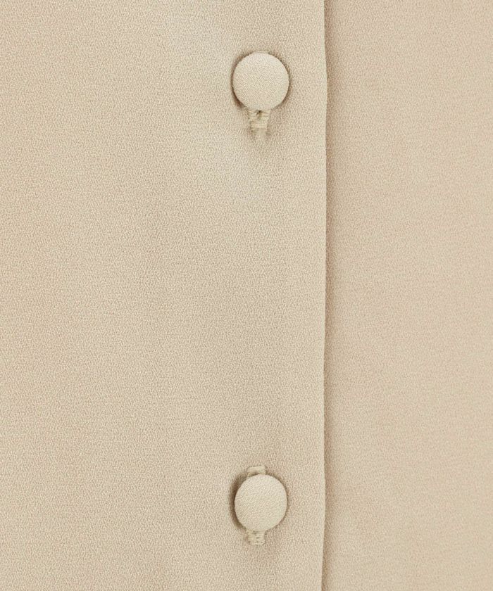 newcolor/手洗い可/襟付き/くるみ釦/ボウタイ/2WAY