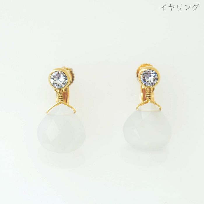 ムーン ストーン ピアス イヤリング Moon Stone Pierce Earring