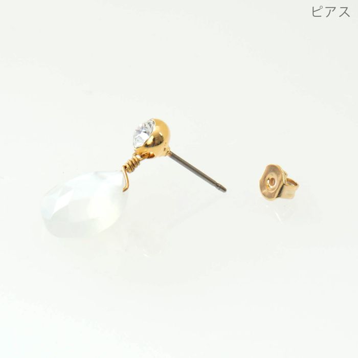 ムーン ストーン ピアス イヤリング Moon Stone Pierce Earring