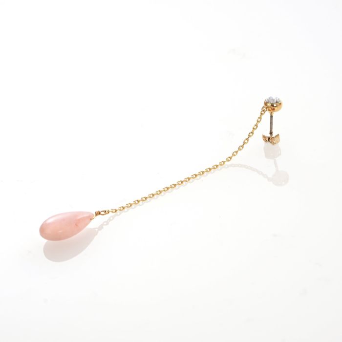 ピンク オパール ロング ピアス イヤリング Pink Opal Long Pierce Earring