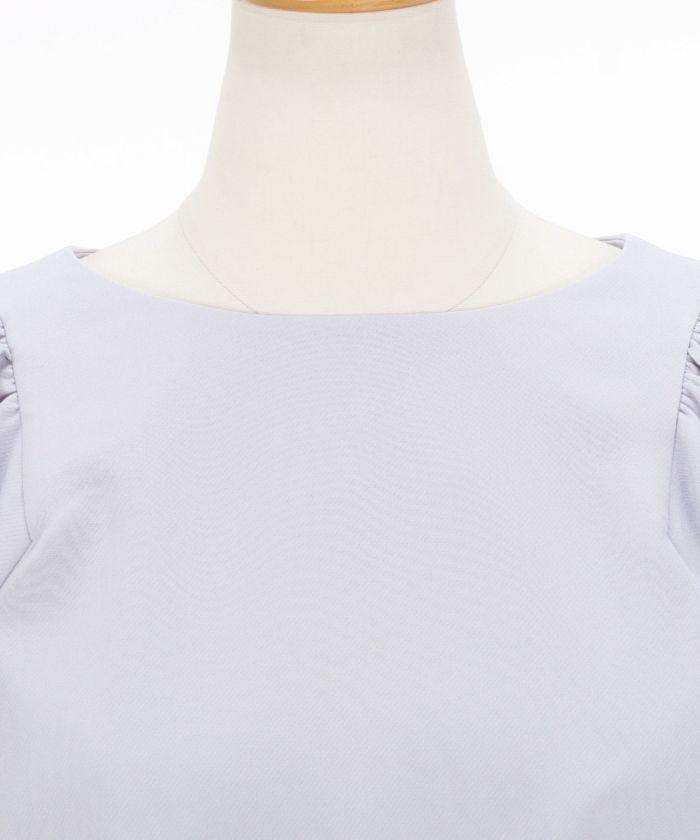 プリマシェレル/PrimaScherrer/レディース/トップス/ブラウス/バルーンスリーブ/ウエストタック/細身/タイトシルエット/メリハリセットアップ対応//S/M/くすみカラー