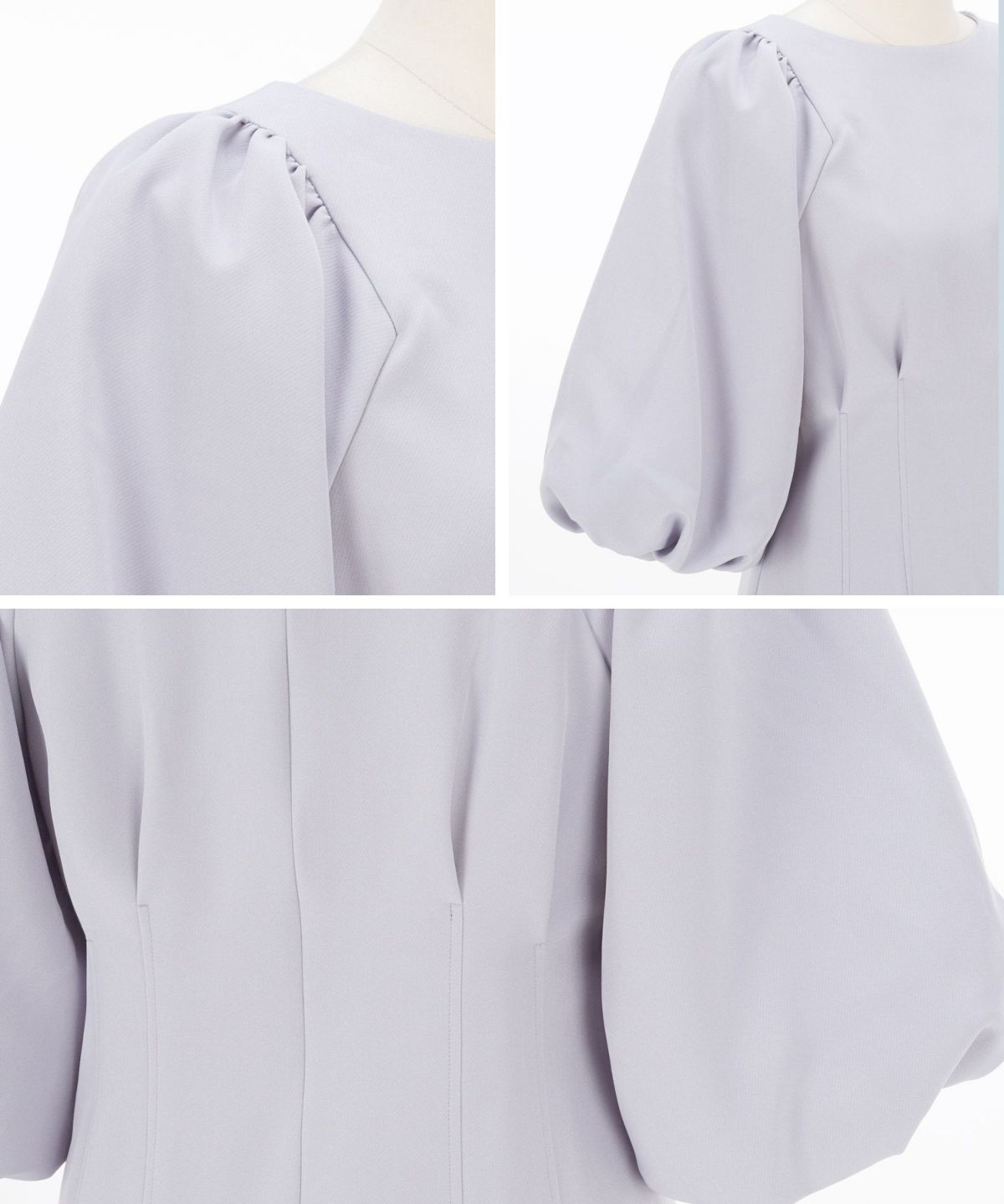 プリマシェレル/PrimaScherrer/レディース/トップス/ブラウス/バルーンスリーブ/ウエストタック/細身/タイトシルエット/メリハリセットアップ対応//S/M/くすみカラー