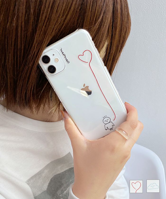 Iphoneケース クリア オリジナル イラスト Omom Mimi Toujours 全2色 Mtj912 0476 1