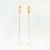 淡水 パール ロング ピアス イヤリング Freshwater Pearl Long Pierce Earring