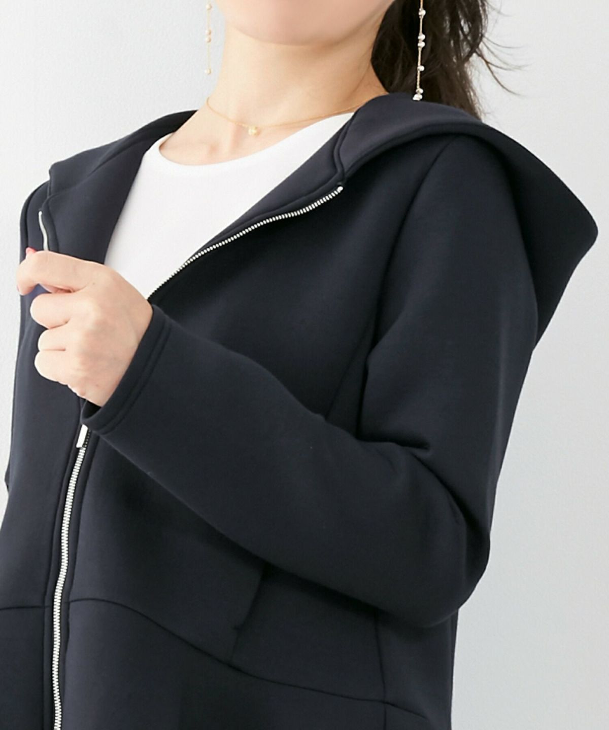 パーカー/ライトアウター/羽織/長袖/フード/ポケット付き