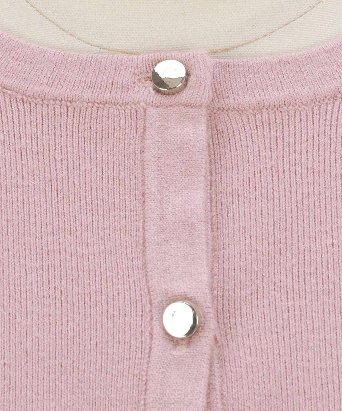 プリマシェレル/PrimaScherrer/レディース/トップス/ニット/カーディガン/羽織り/9分袖/S/M/ピンク/ラベンダー/モカ/ブラック/シンプル/ベーシック/着回し/万能/パフスリーブ/ギャザースリーブ/アンサンブル