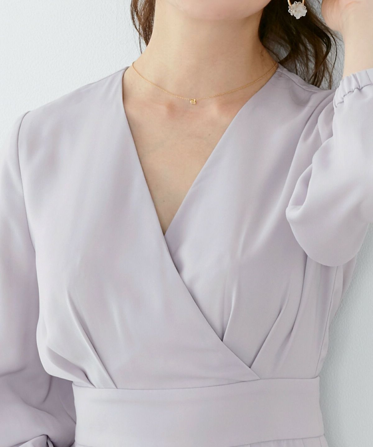 タイト/ポケット/タック入り/9分袖