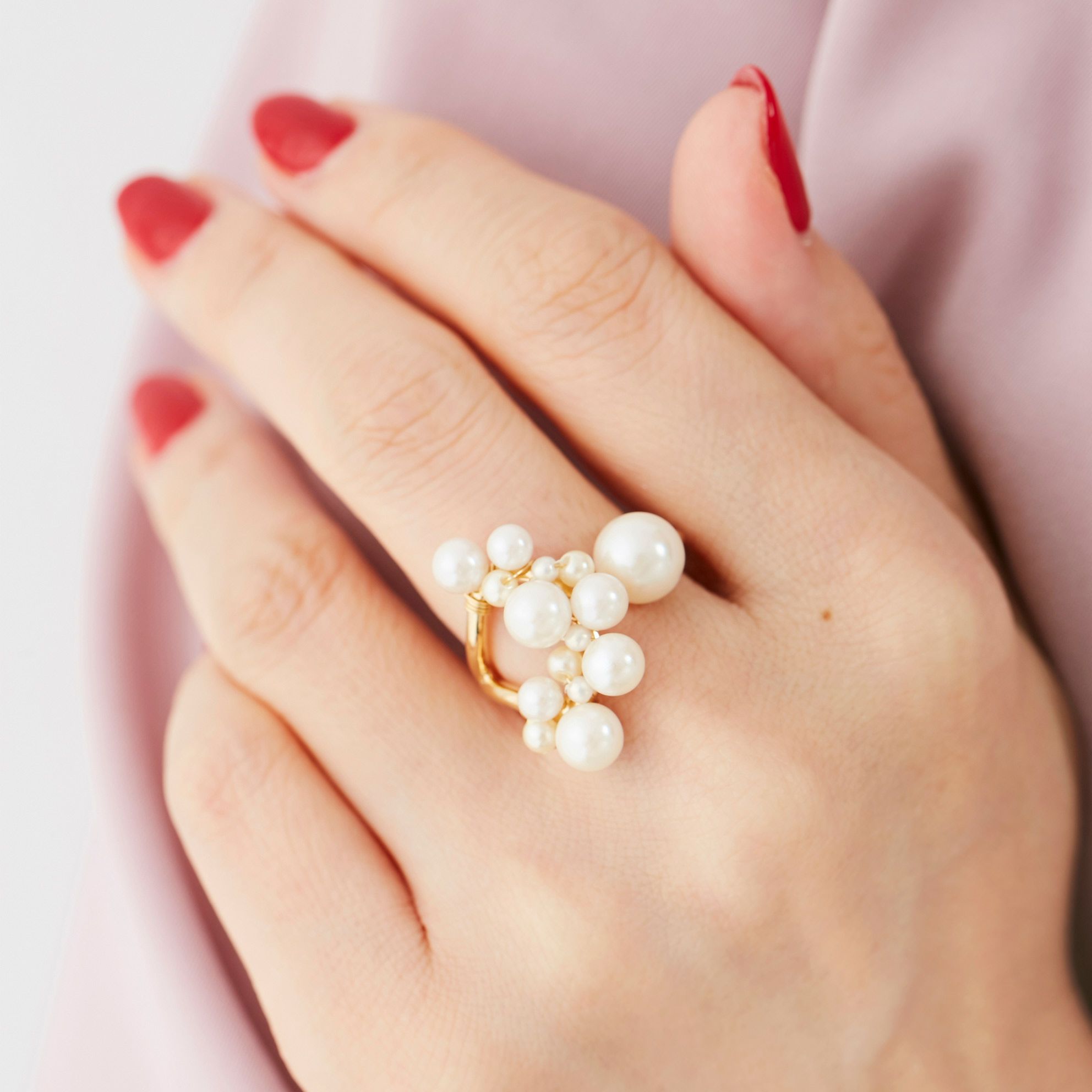 バブル パール リング Bubble Pearl Ring （Liala） 全1種 ｜lia911