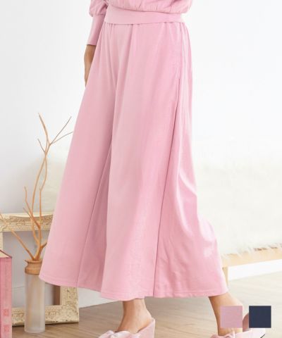 花柄モチーフ レース ワイドパンツ le reve vaniller 全3色